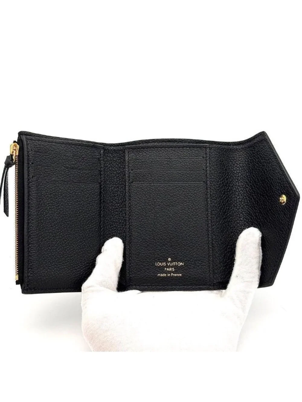 Louis Vuitton Wallet Monogram Empreinte Victorine Black